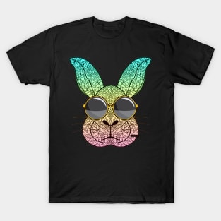 Boys Girls Easter Bunny Sunglasses Funny Egg Hunt T-Shirt